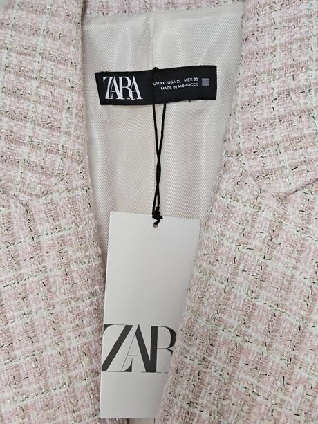 Dvojradové tweedové sako zara l, zara,l