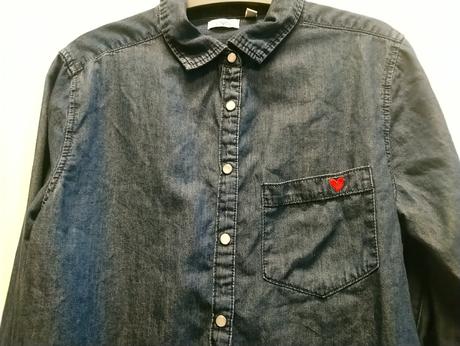 Dievčenská modrá košeľa, ovs, 146-152 cm, ovs,152