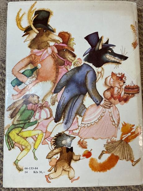 Krásna stará retro kniha svadba líšky ryšky 1984,