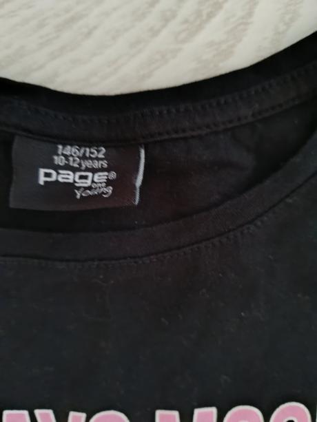 Čierne tričko s jednorožcom, takko,146