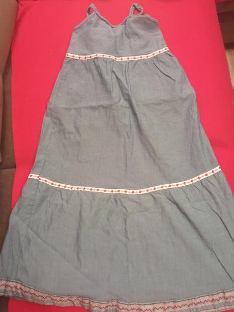 Riflové maxi šaty, lupilu,110