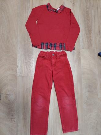 Bavlneny vianocny pulover 134/140 h&m+darcek, h&m,134