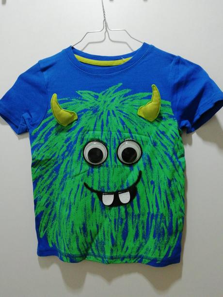 Tričko s guľajúcimi očami príšerka, george,122