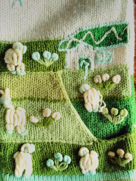 Pletený svetrík na zips, 110