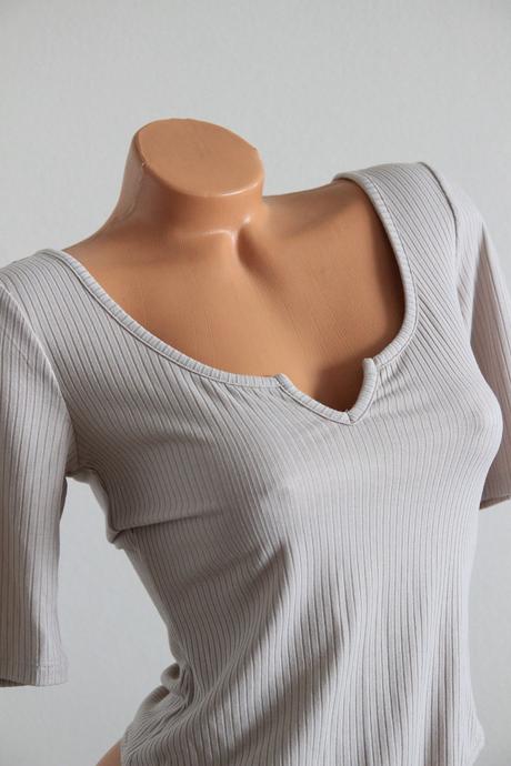 Béžový body top, h&m, h&m,s