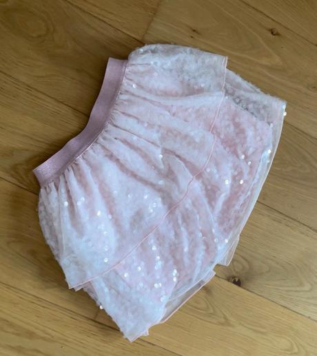 Sukna s trblietkami, h&m,122