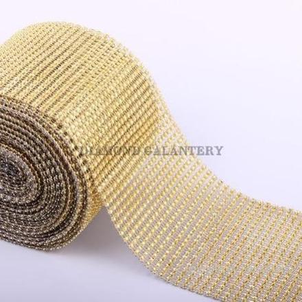 Kamienková stuha zlatá - cena za 10 cm, 