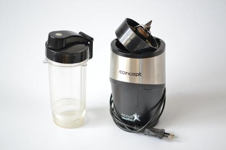 Smoothie mixér concept,