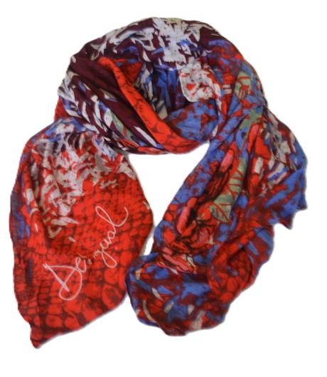 Desigual abstract roses scarf - originál, desigual