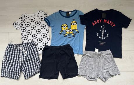 Tri pyzamka, h&m,128