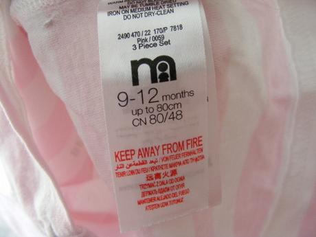 Bavlnené tričká spolu, mothercare,80