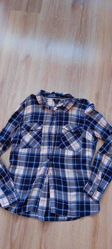 Košeľa modro-ružová 44, f&f,44