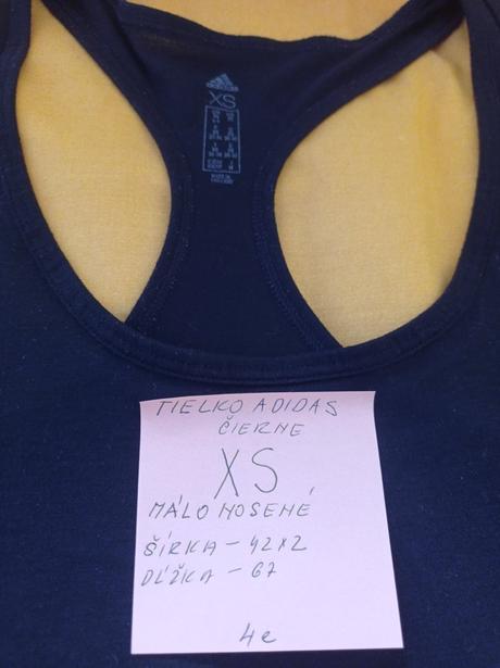 Cierne tielko adidas, adidas,xs