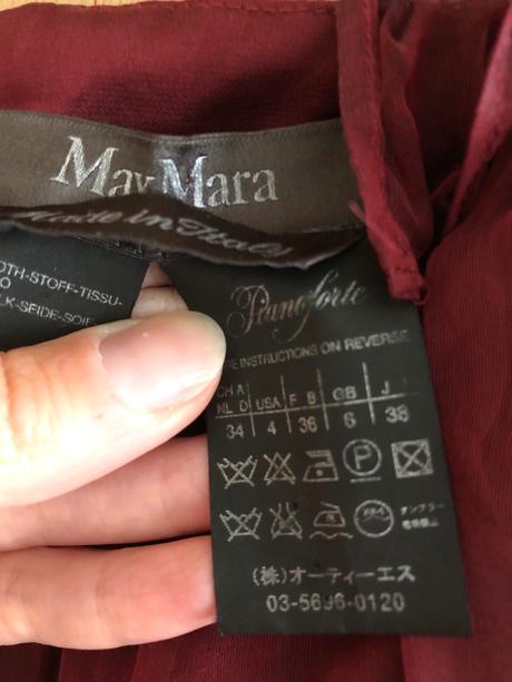 Bordove saty max mara, xs