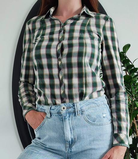 Bavlnená karovaná košeľa esprit, esprit,m