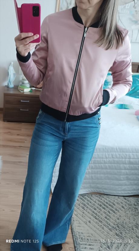 Obojstranná bundička, bomberka, 36