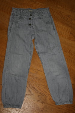 Rifle s gumičkou na nohaviciach, č. 128-134, zara,128