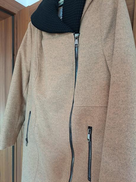 Zimny dlhy kabat, ad style,xxl