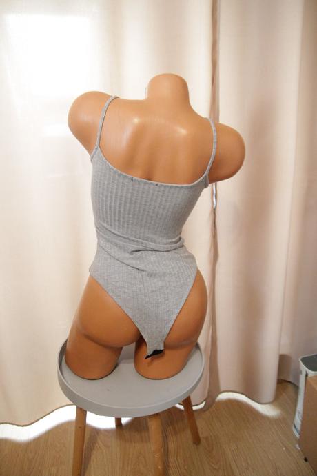 Šedý body top, xs, xs