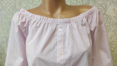 Prúžkovaná blúzka s odhalenými ramenami, gate,38