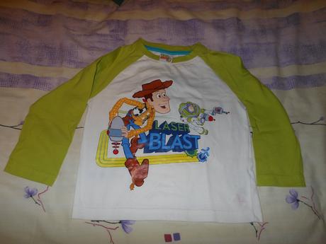 Bielozelené tričko disney toy story 3  98, disney,98