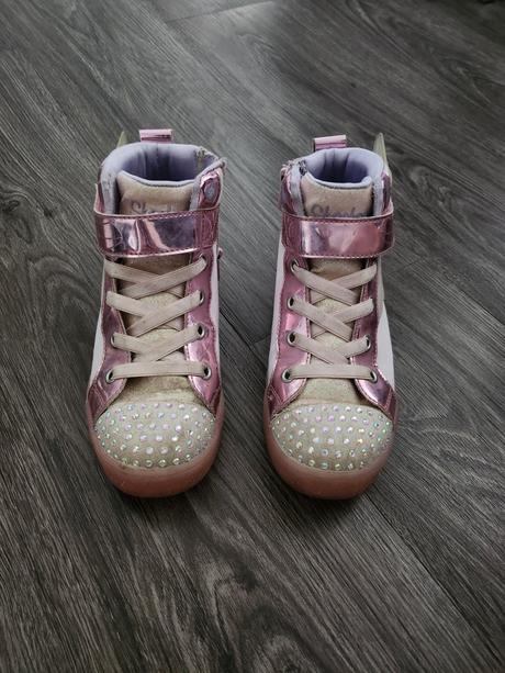 Svietiace skechers wings pink, skechers,31