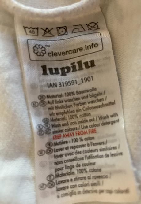 Tričko - nátelník s aplikáciou lupilu v. 110/116, lupilu,110