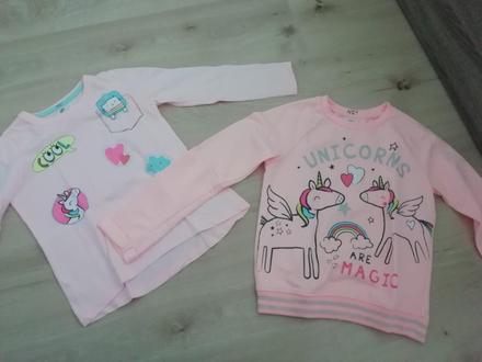 Mikina a tricko bledunko neonove, ziarive 122, 122