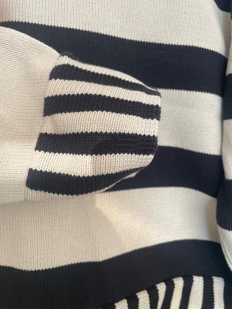 Bezovo cierny pasikavy sveter vero moda, vero moda,s