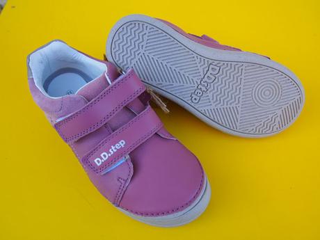 Detské kožené topánky ddstep 078 lila, d.d.step,32 / 33 / 34 / 35