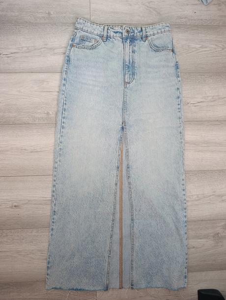 Sukňa jeans, stradivarius,s