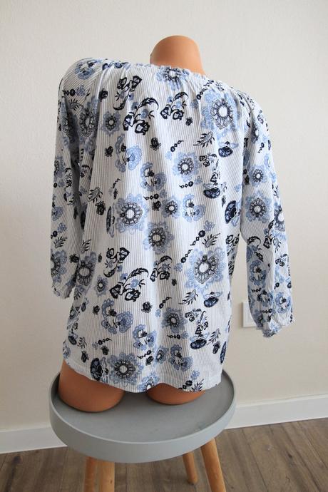 Bavlnená bielo modrá blúzka, xxl, nkd,xxl