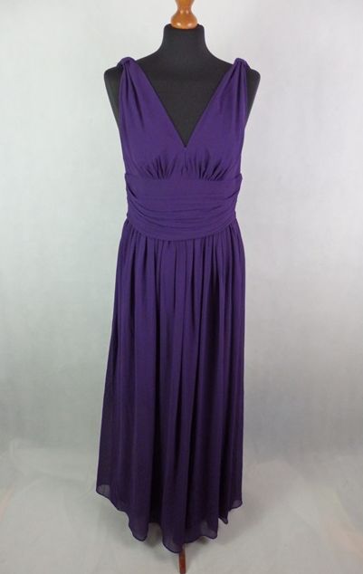 Kvalitné tmavofialové spoločenské šaty, ever-pretty,40