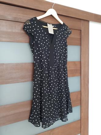 Bodkované šaty, orsay,36