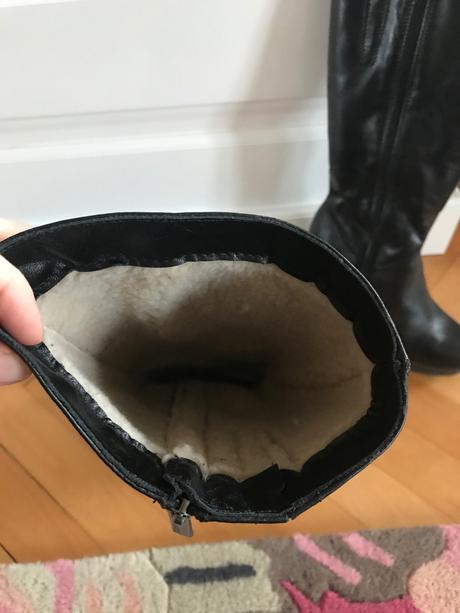 Kožené čierne čižmy velkost 37, lasocki,37