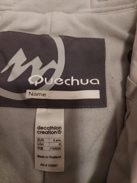 Kvalitné, nepremokavé nohavice quechua,128, quechua,128