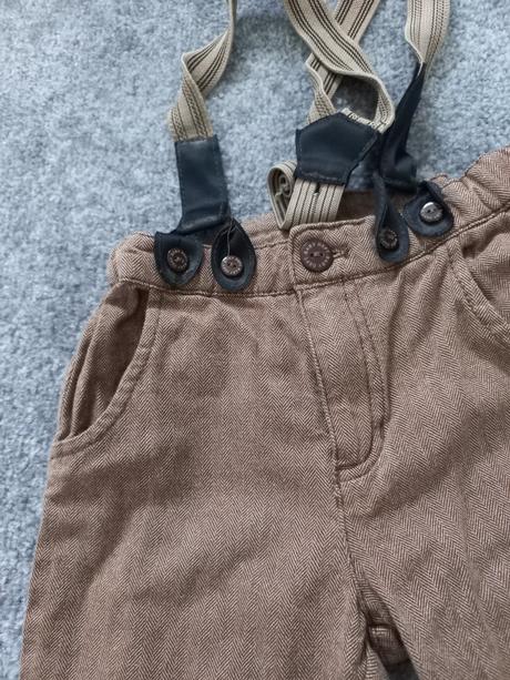 Elegantne nohavice na traky, h&m, 68, h&m,68