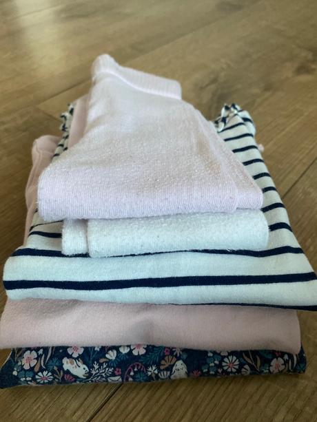 3 pack tričiek + pančuchy hm 92, h&m,92