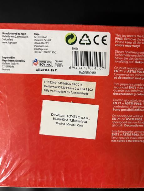 Hape - drevené hračky na motoriku, 