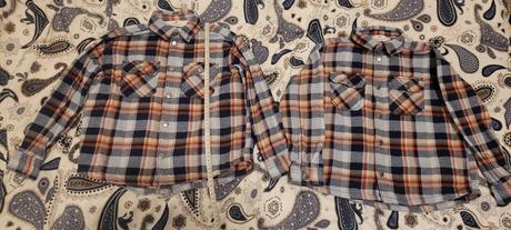 Karovane košele h&m dvojicky, h&m,122