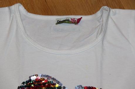 Tričko so srdiečkom, desigual,146