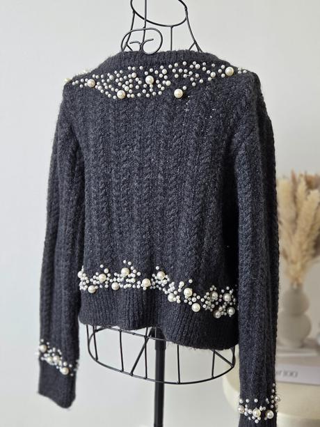 Zara svetrík s perličkami s, zara,s