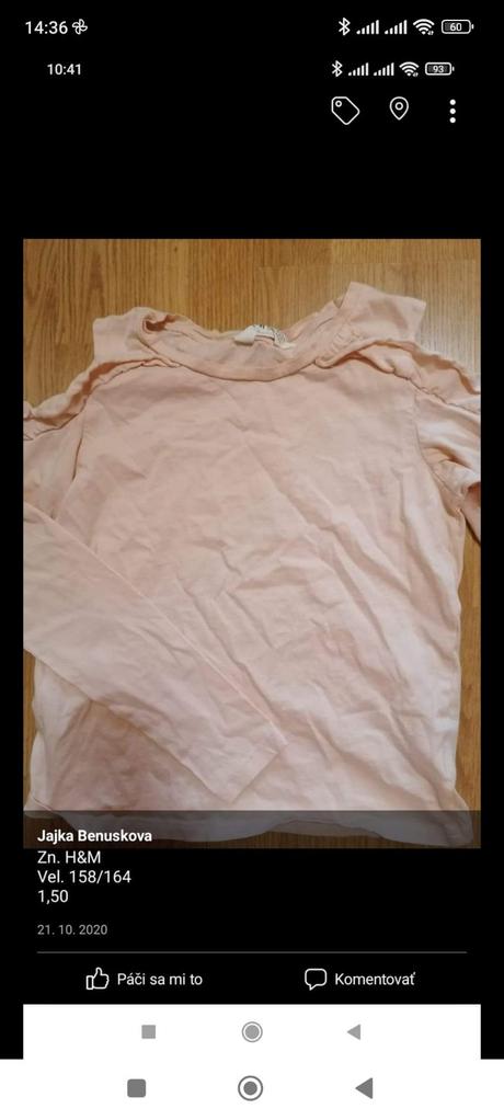 Tričko, h&m,158