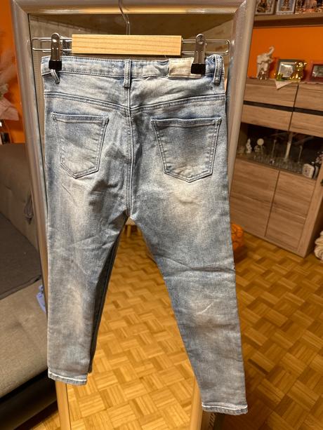 Džínsové nohavice s nášivkami, reserved,128