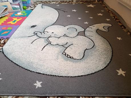 Detsky koberec slon 193cm x 134 cm, 
