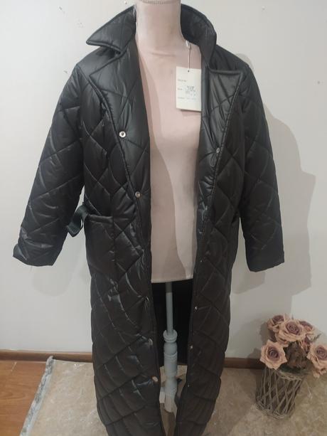 Dlhý prešívany kabát, l / m