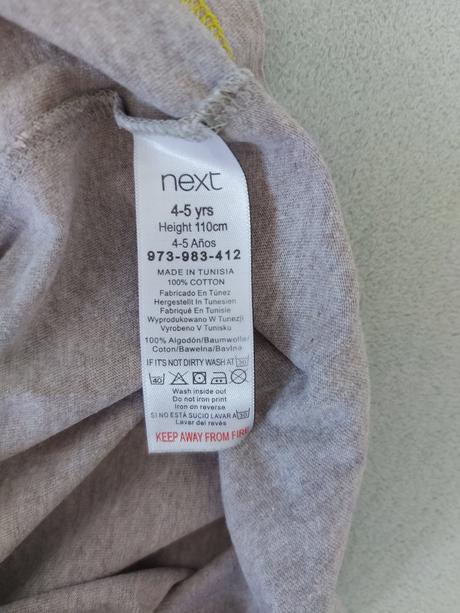 Tričko bavlna 4-5r., next,110