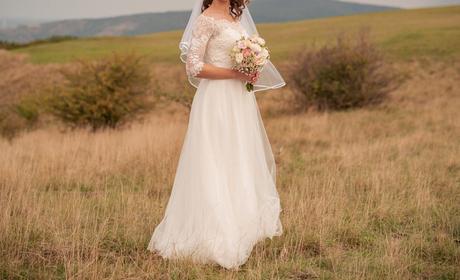 Svadobné šaty bianco evento, 38