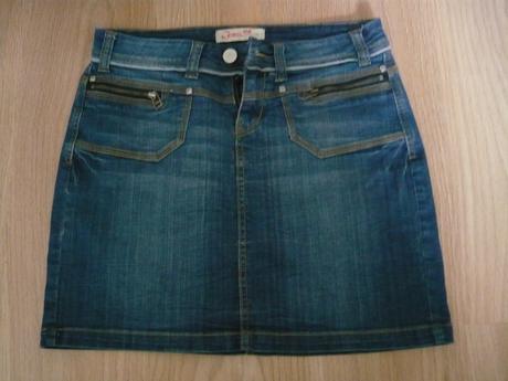 Riflová sukňa, etam,38