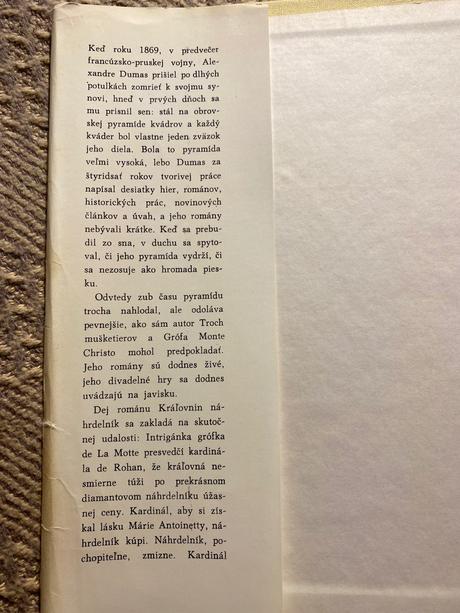 Alexander dumas kráľovnin náhrdelník 1 a 2 časť, 